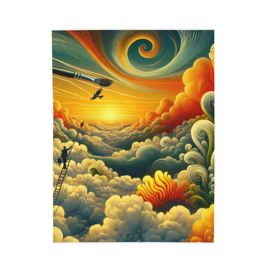Painter's Dream in the Sky - Plush Blanket