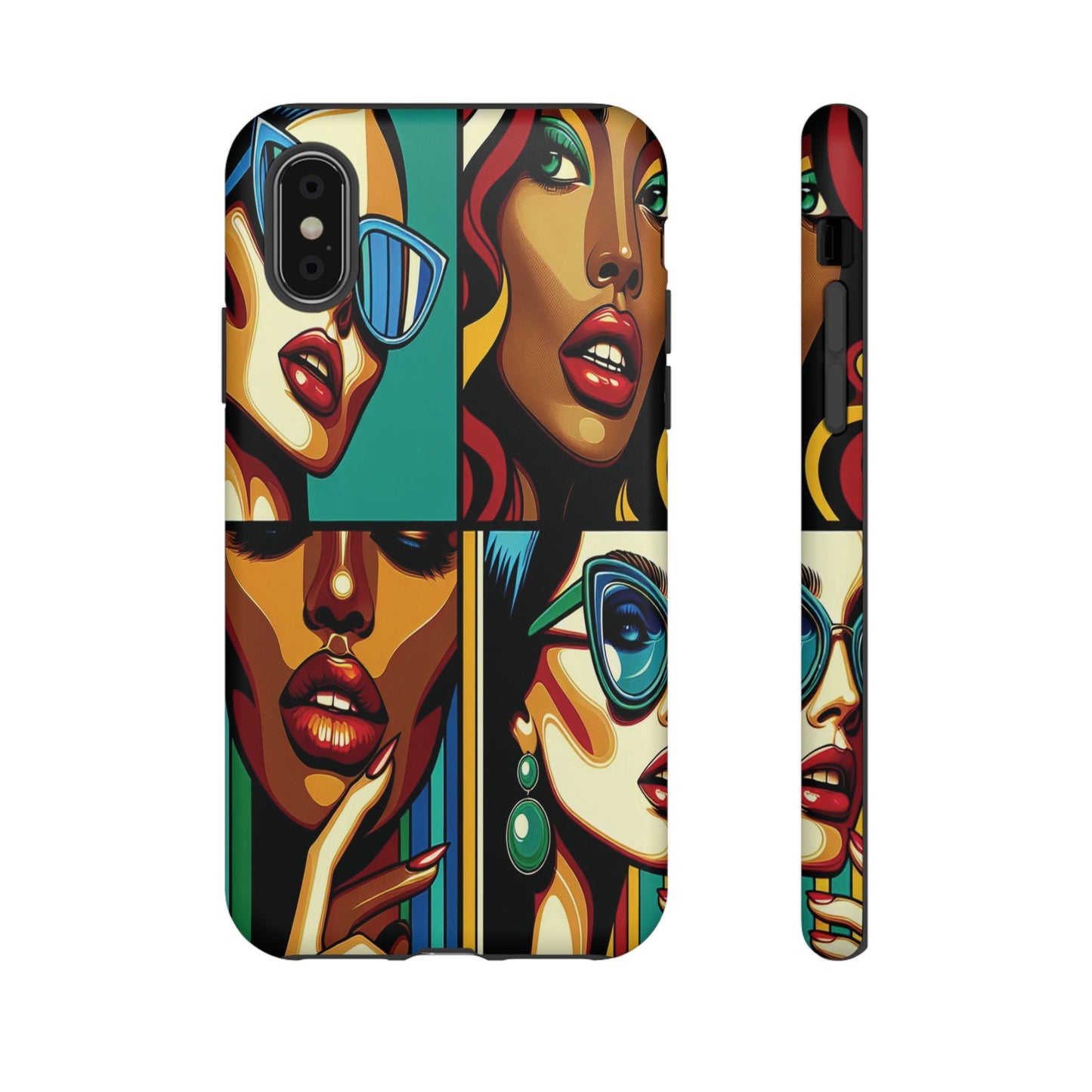 Protective Pop Art Expressions Iphone Case Compatible With Iphone 16 15 14 - Iphone Cover