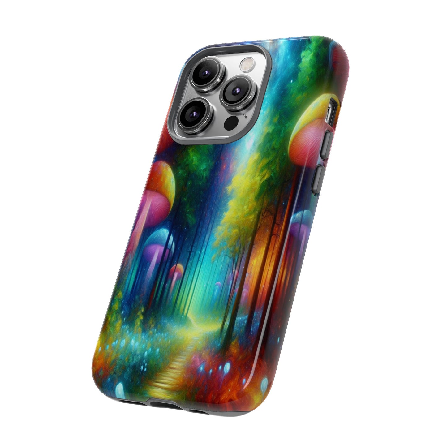 Mushroom Pathway in a Mystical Forest - Phone Case
