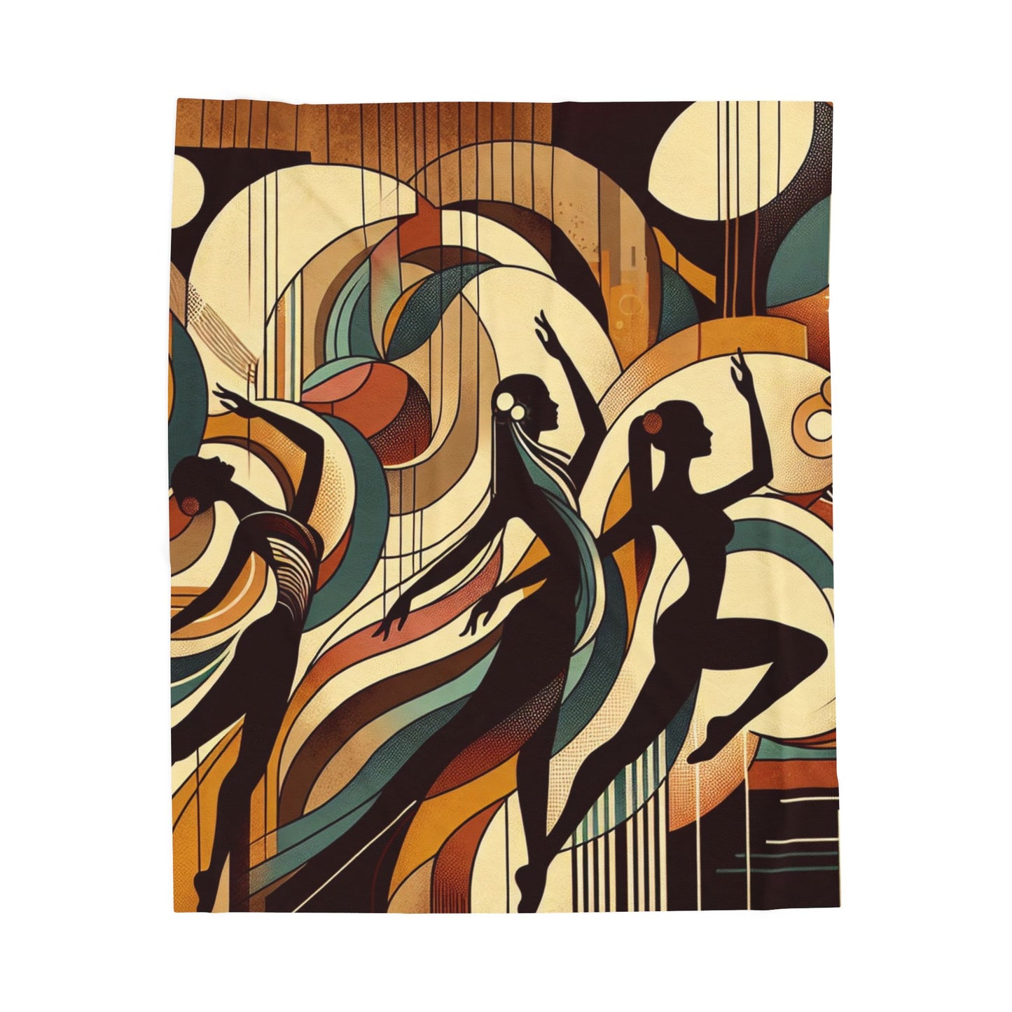 Fluid Rhythms in Motion - Plush Blanket