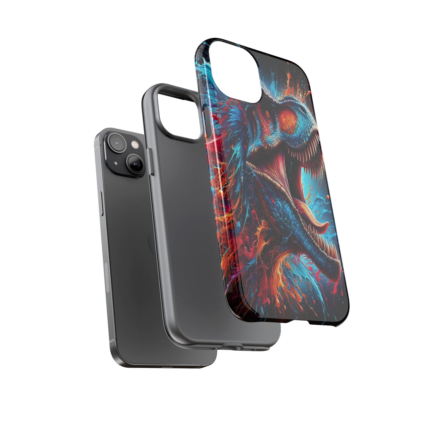 Colorburst Dinosaur Roar - Phone Case