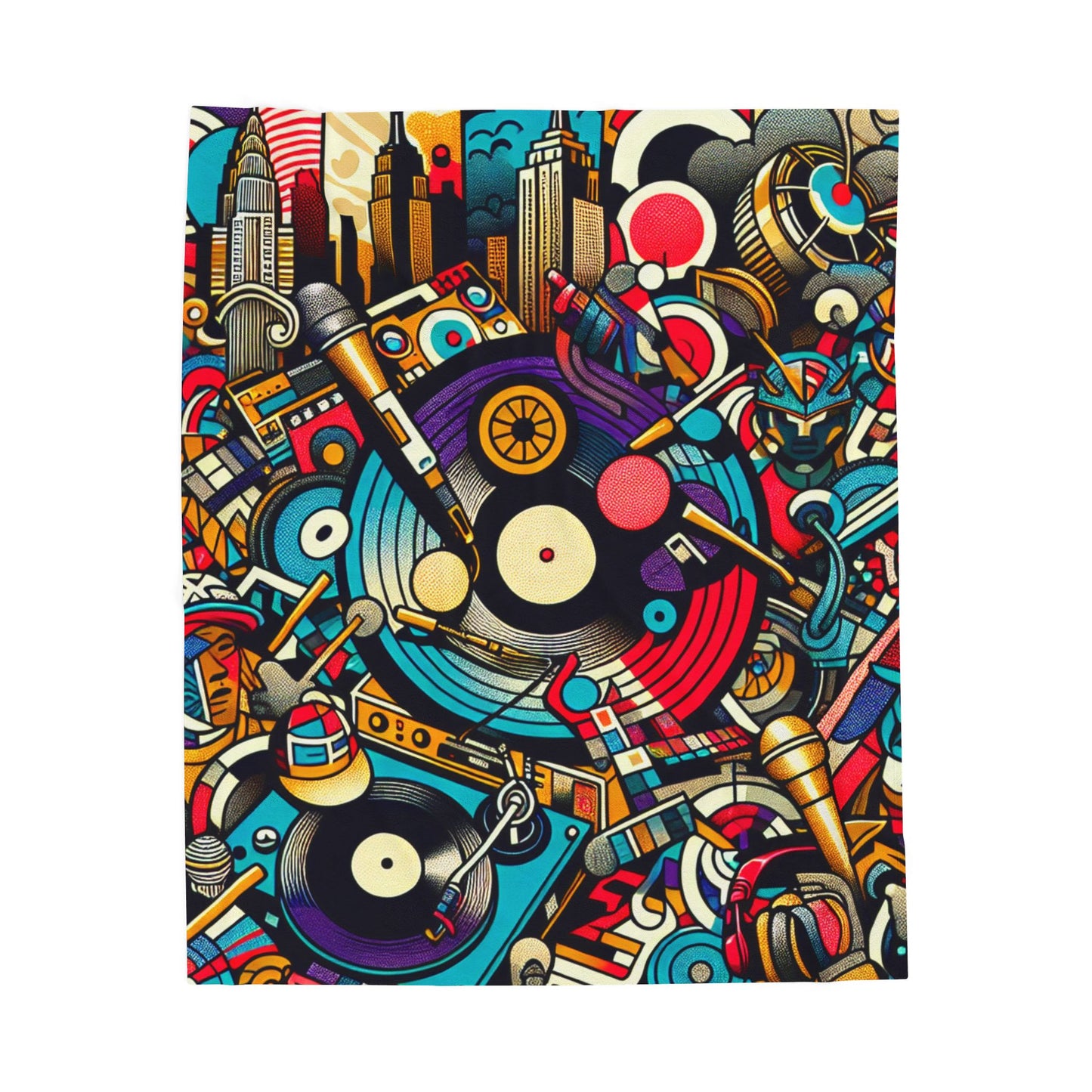 Rhythmic Fusion - Plush Blanket