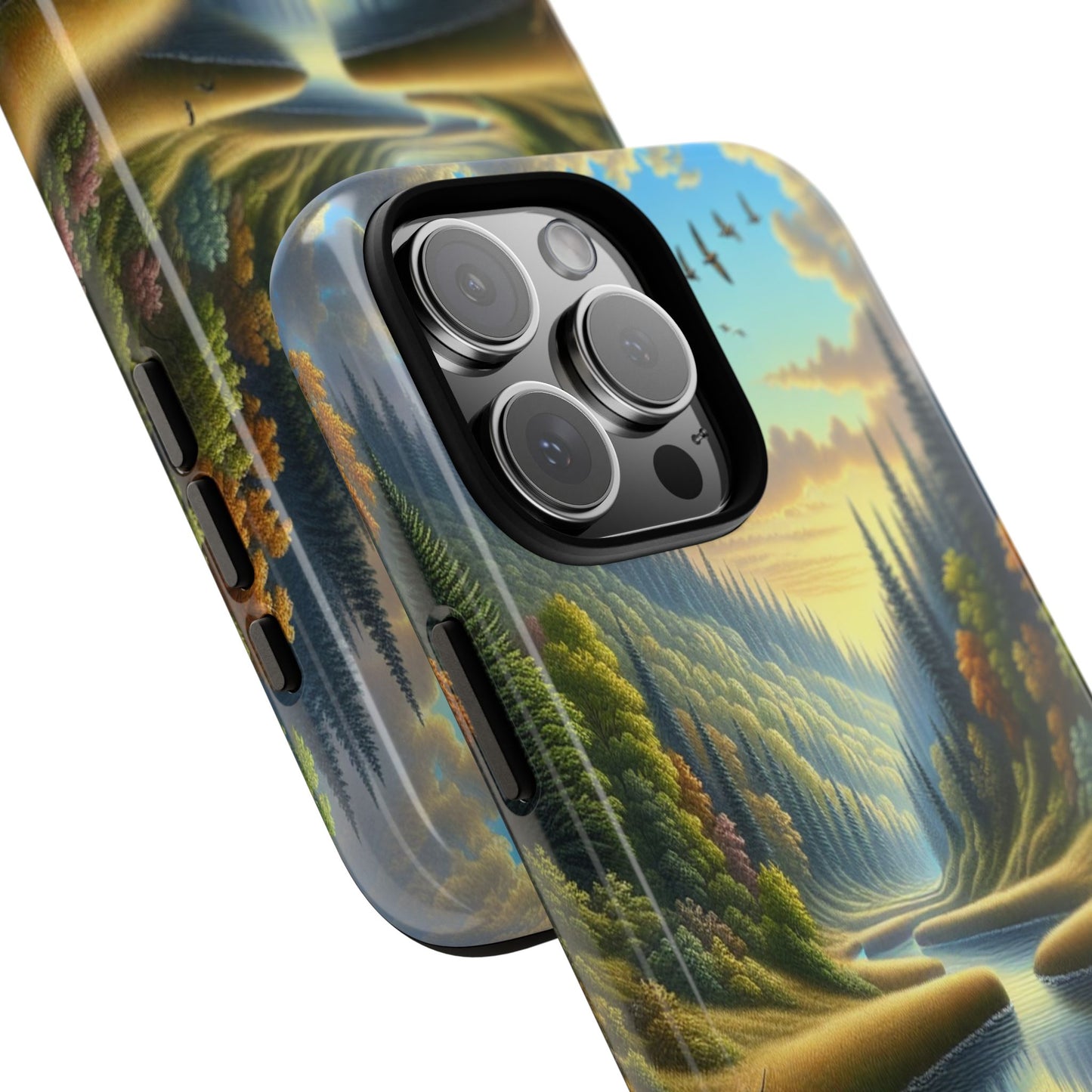 ProtectiveTranquil Riverside EscapeIphone Case Compatible With Iphone 16 15 14 - Phone Cover