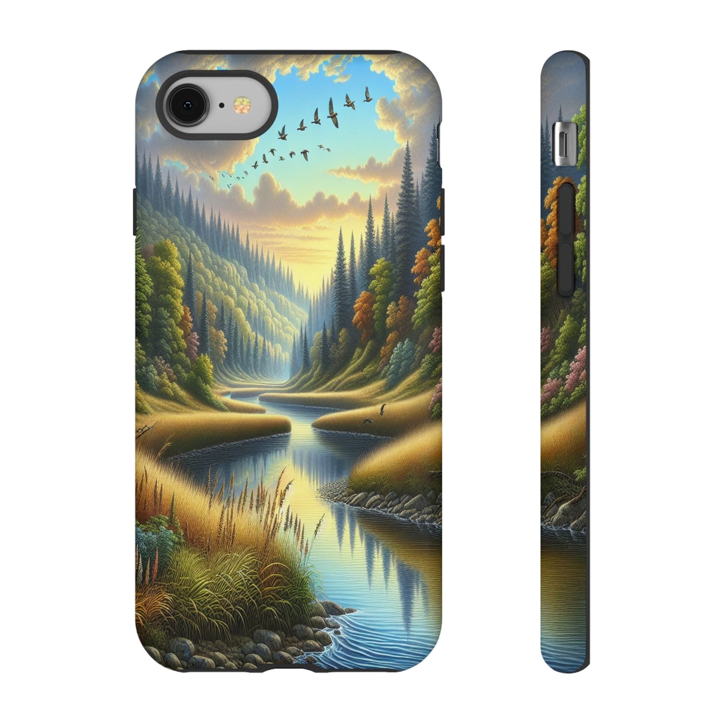 ProtectiveTranquil Riverside EscapeIphone Case Compatible With Iphone 16 15 14 - Phone Cover