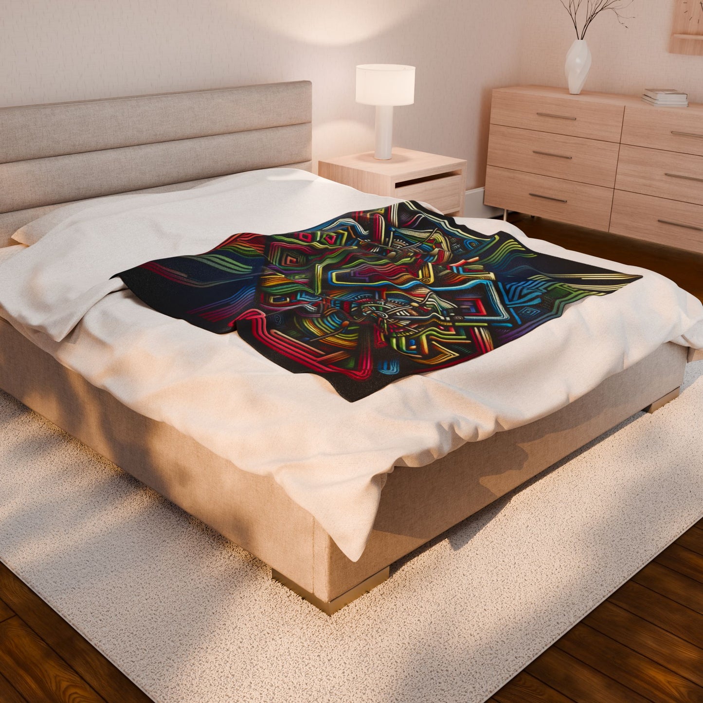 Chromatic Labyrinth - Plush Blanket