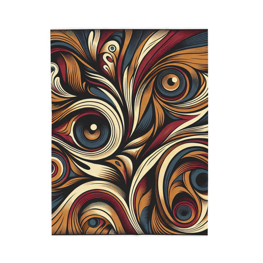 Mysterious Swirls - Plush Blanket