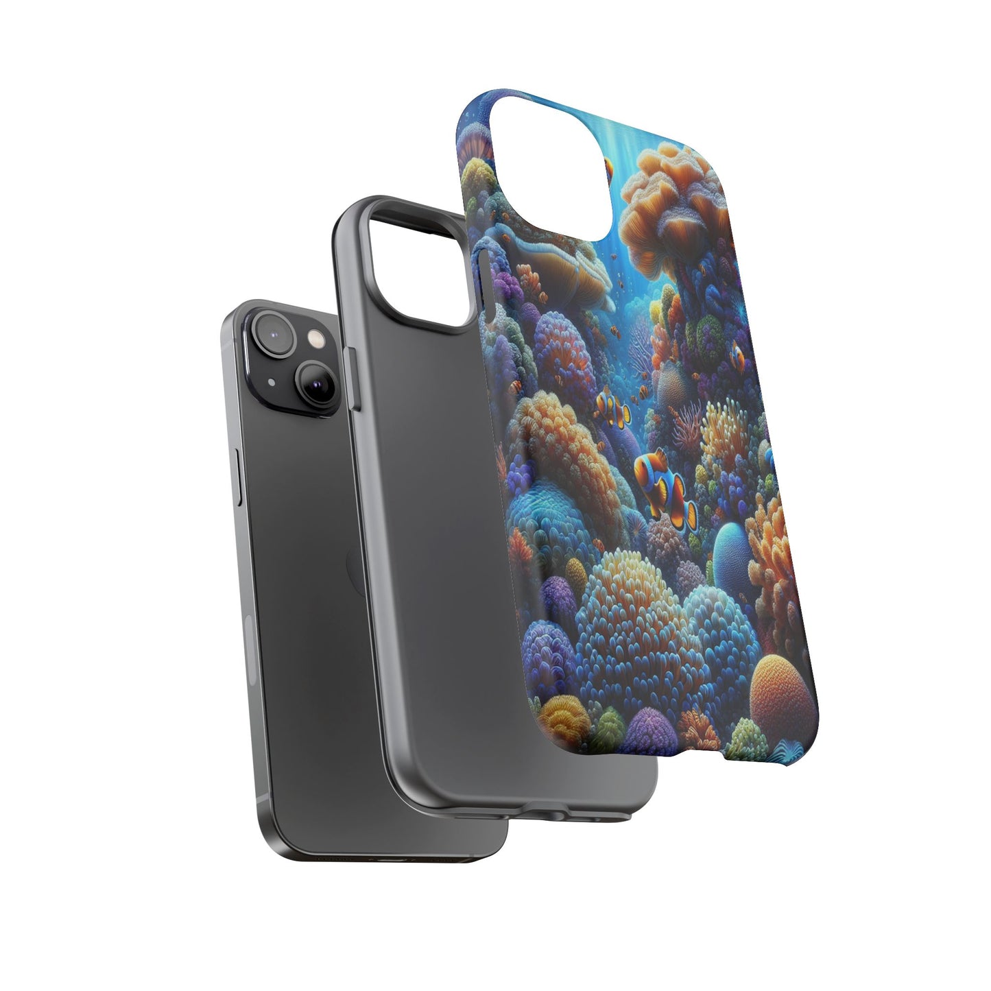 Custom ProtectiveUnderwater Paradise Alive with ColorIphone Case Compatible With Iphone 16 15 14 - Phone Cover