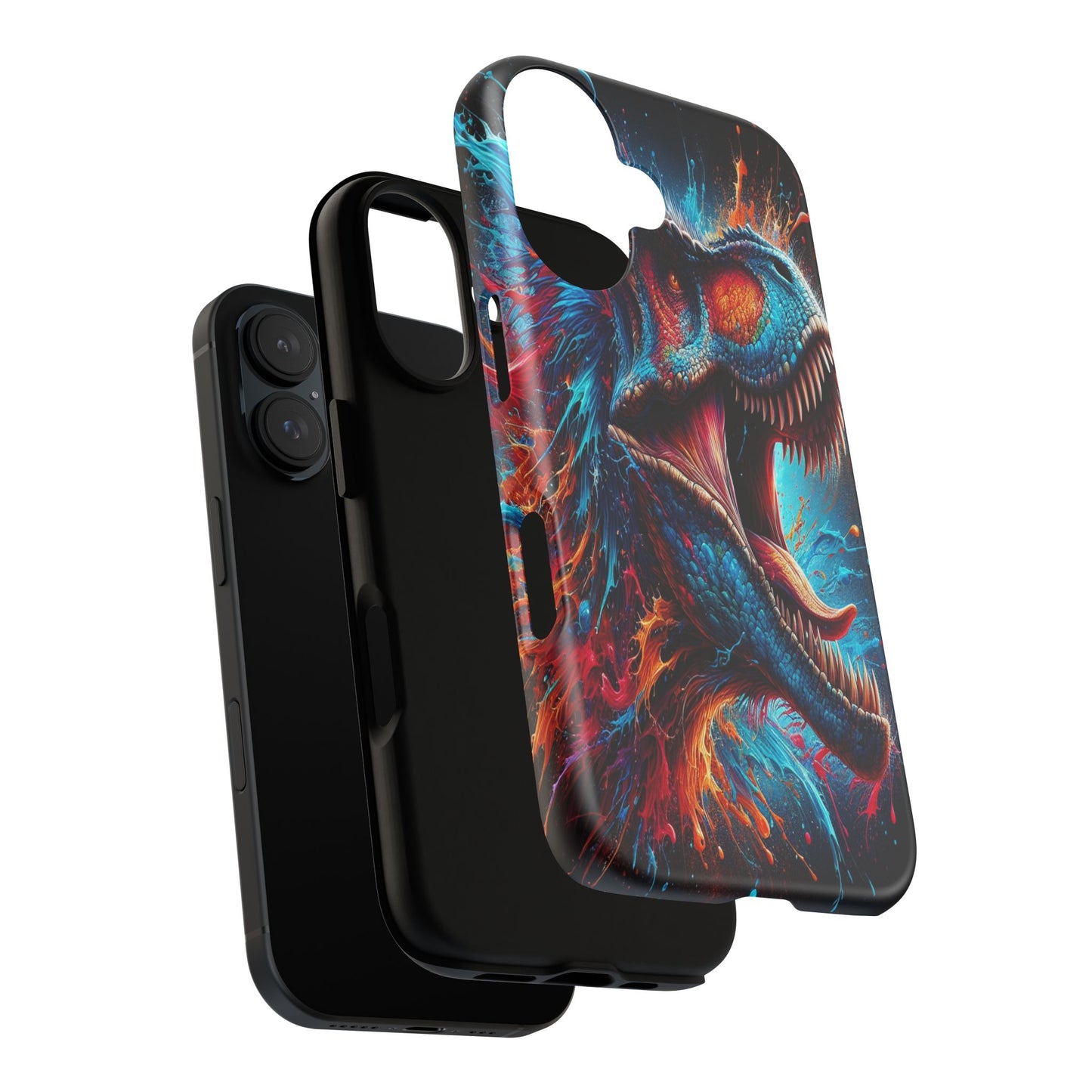 Colorburst Dinosaur Roar - Phone Case