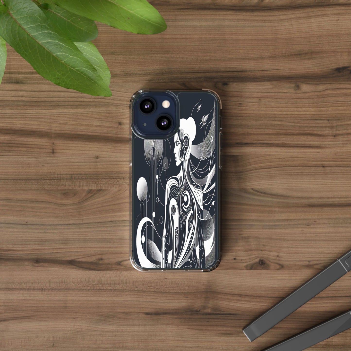 Transparent Galactic Ascent Iphone Case Compatible With Iphone 16 15 14 - Clear Phone Cover