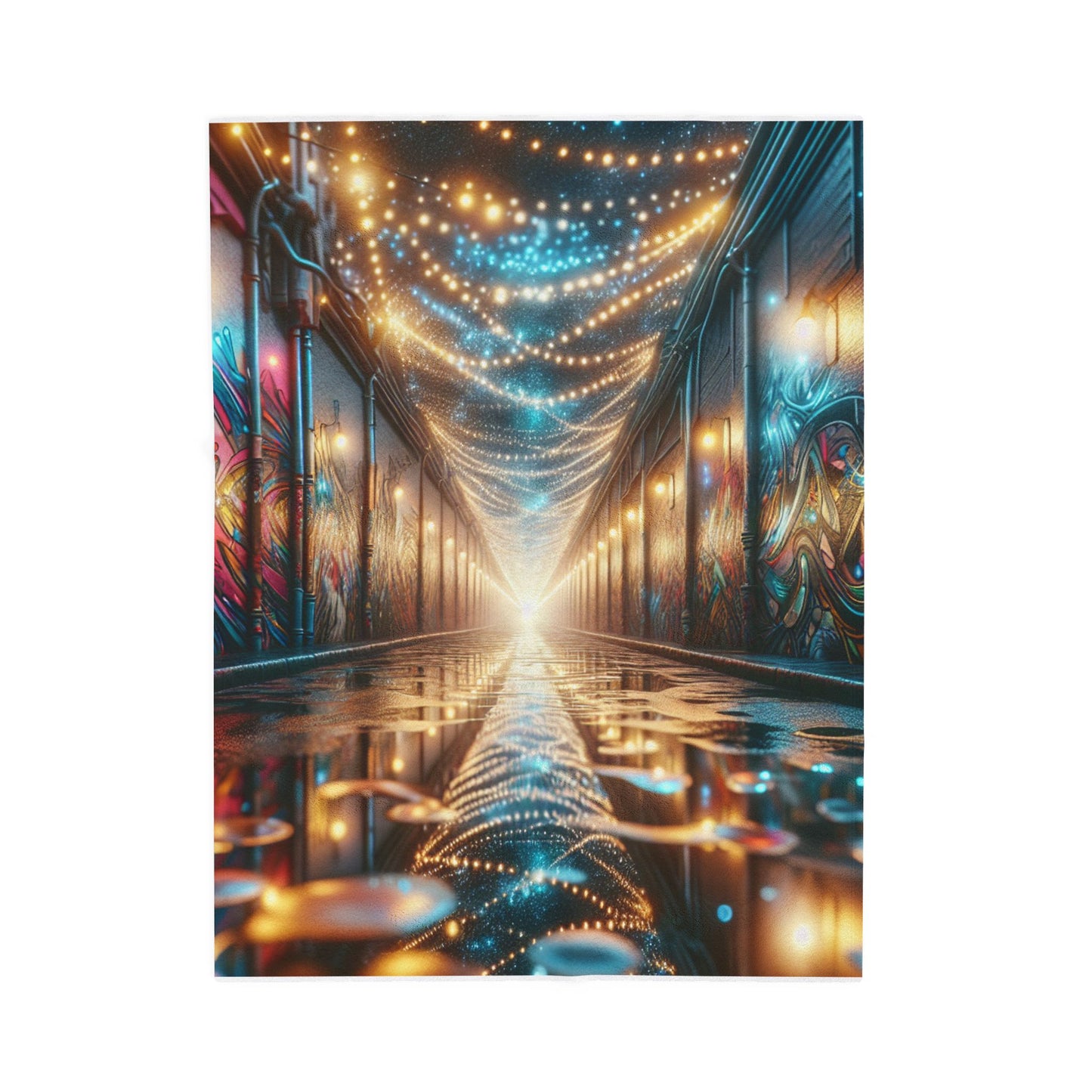 Lantern-Lit Passage - Plush Blanket