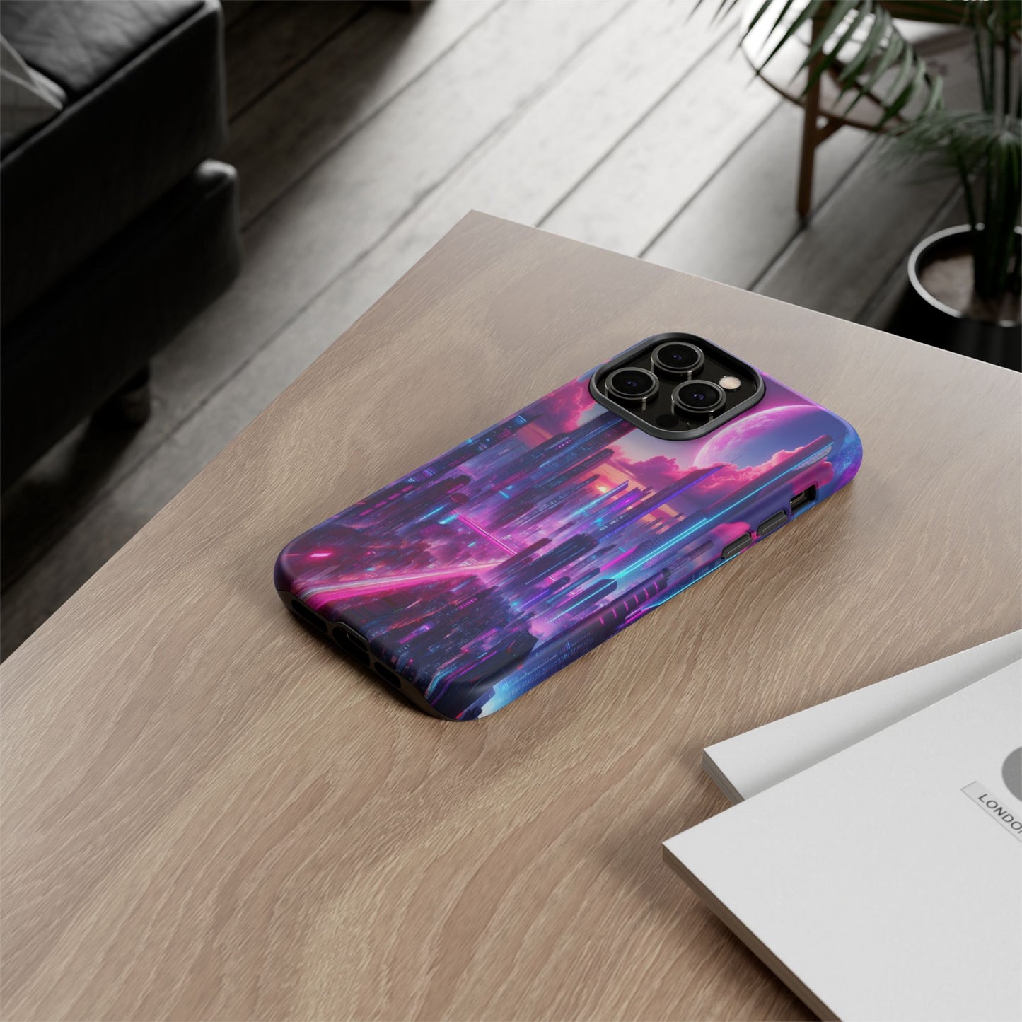 Futuristic Skyline Fantasy - Phone Case