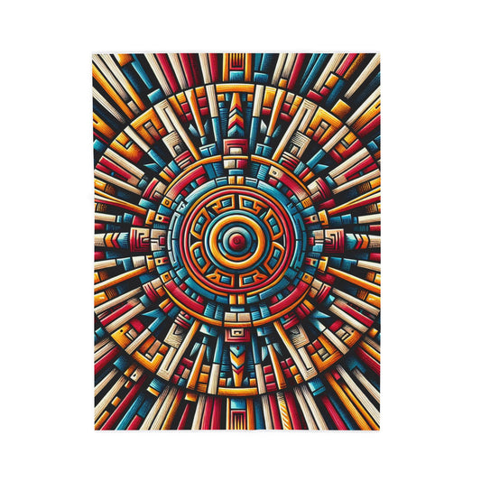 Radiant Mandala of Knowledge - Plush Blanket