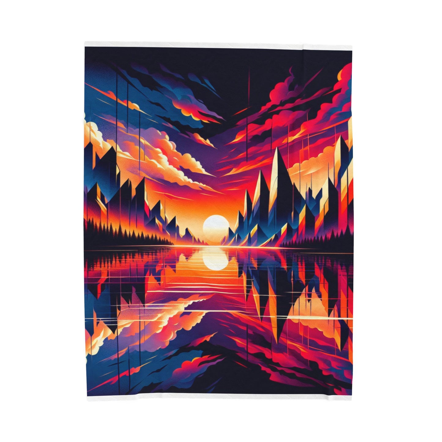 Radiance of the Painted Peaks - Plush Blanket