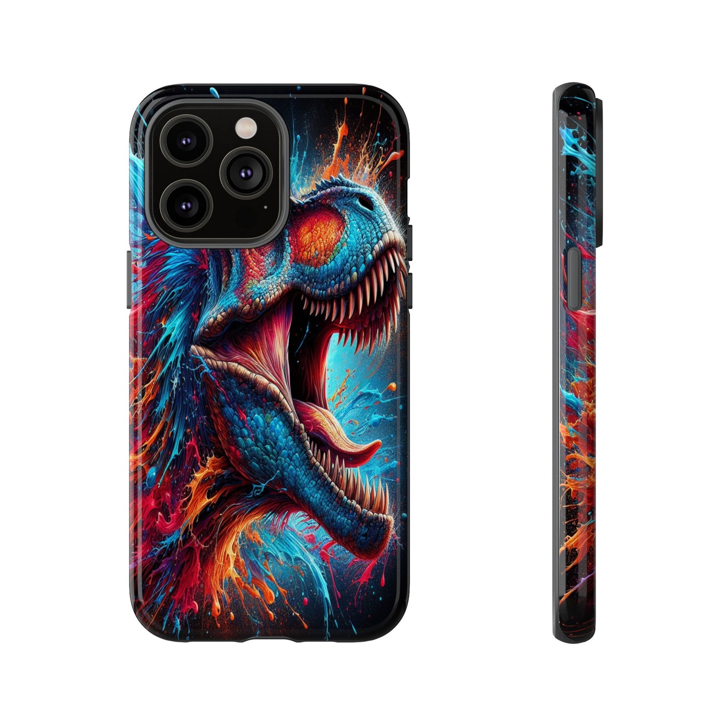 Colorburst Dinosaur Roar - Phone Case