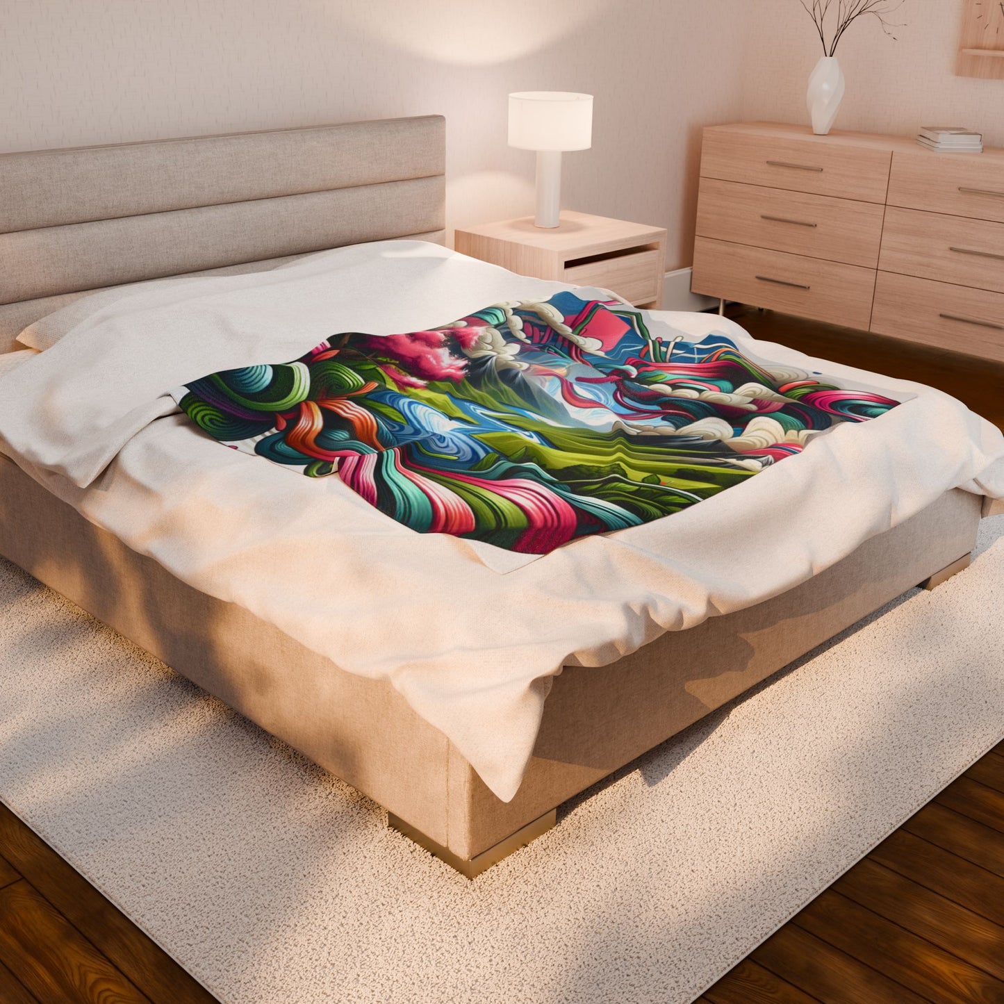 Enchanted River Odyssey - Plush Blanket