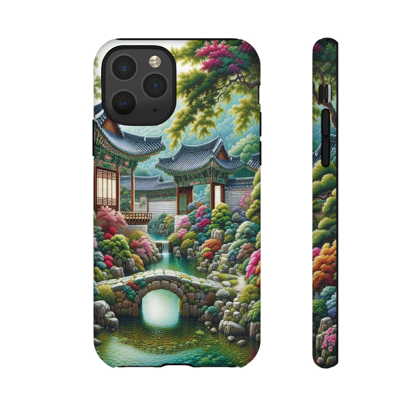 Custom ProtectiveTranquil Garden RetreatIphone Case Compatible With Iphone 16 15 14 - Phone Cover