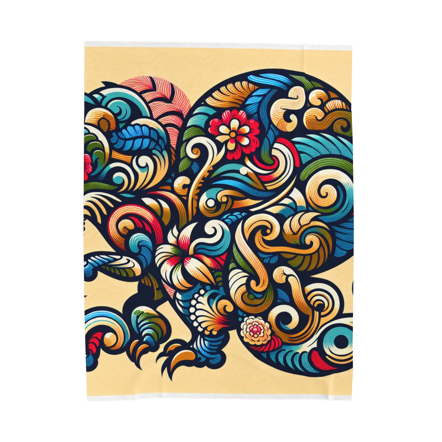 Primal Flourish - Plush Blanket