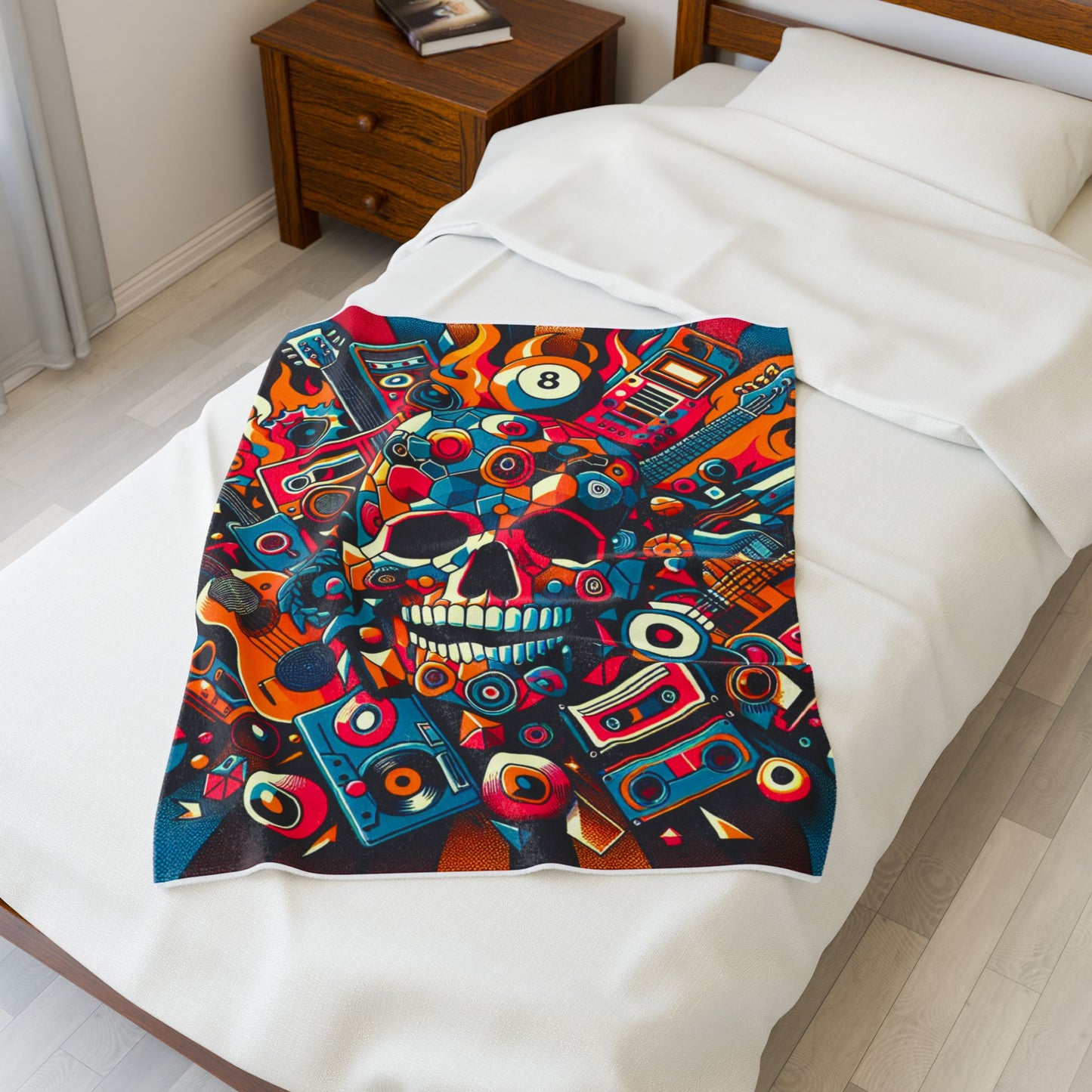 Melodic Fusion Fiesta - Plush Blanket