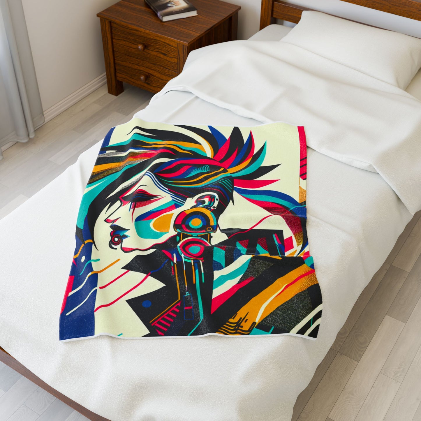 Punk Vibes in Motion - Plush Blanket