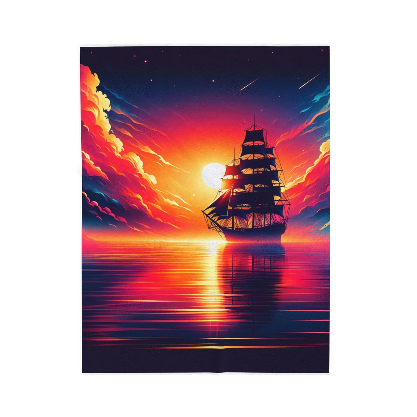 Voyage Into the Horizon - Plush Blanket