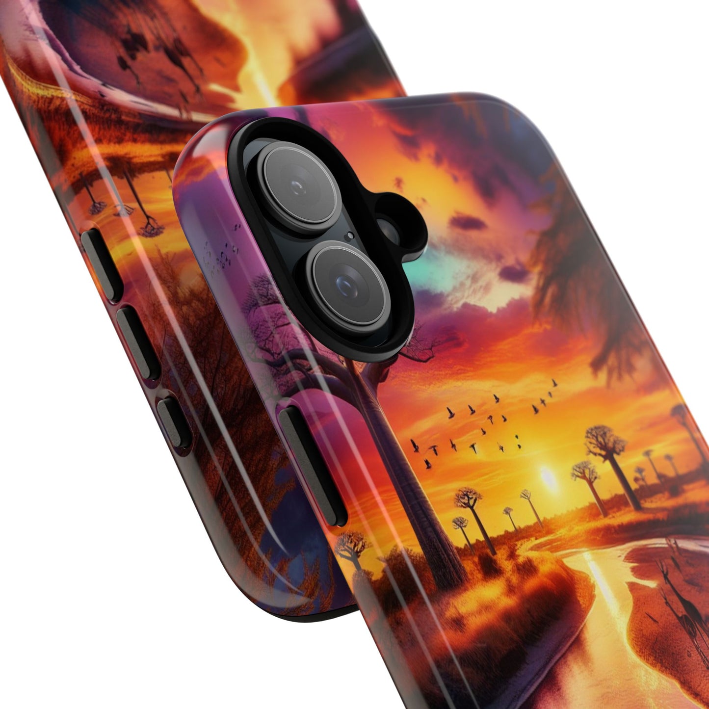 Journey Through Radiant Savannah - Phone Case
