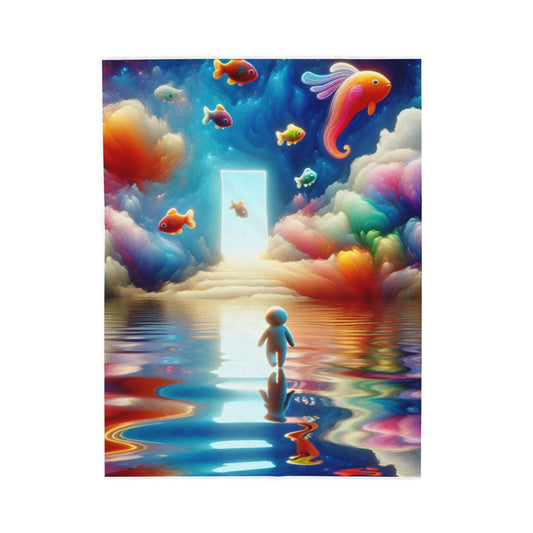 Journey to the Clouded Doorway - Plush Blanket