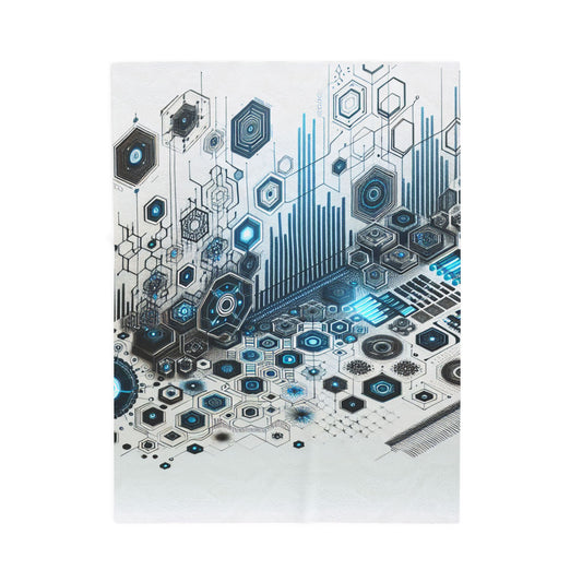 Intricate Tech Matrix - Plush Blanket