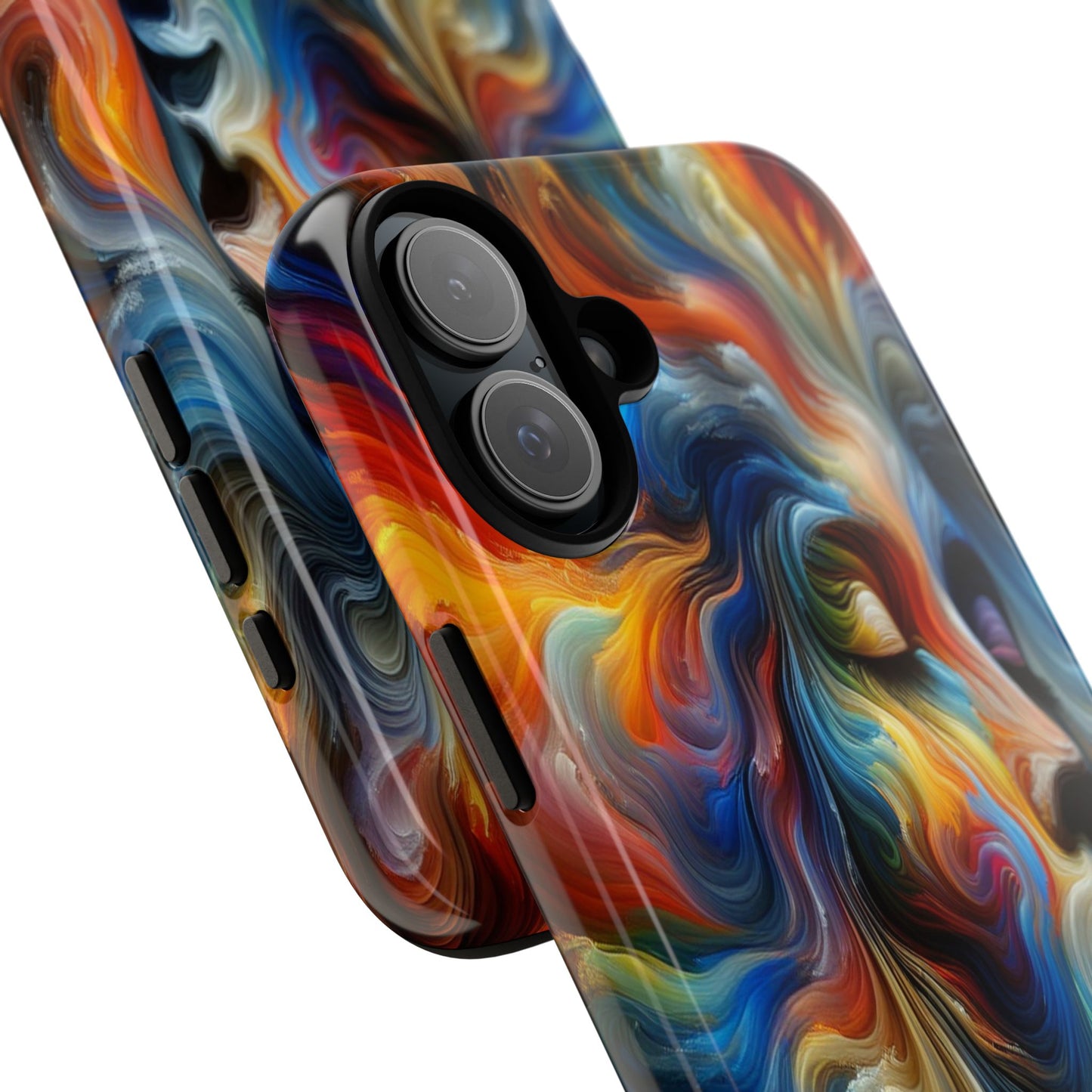 Custom Protective Whirlwind of Colors Iphone Case Compatible With Iphone 16 15 14 - Phone Cover