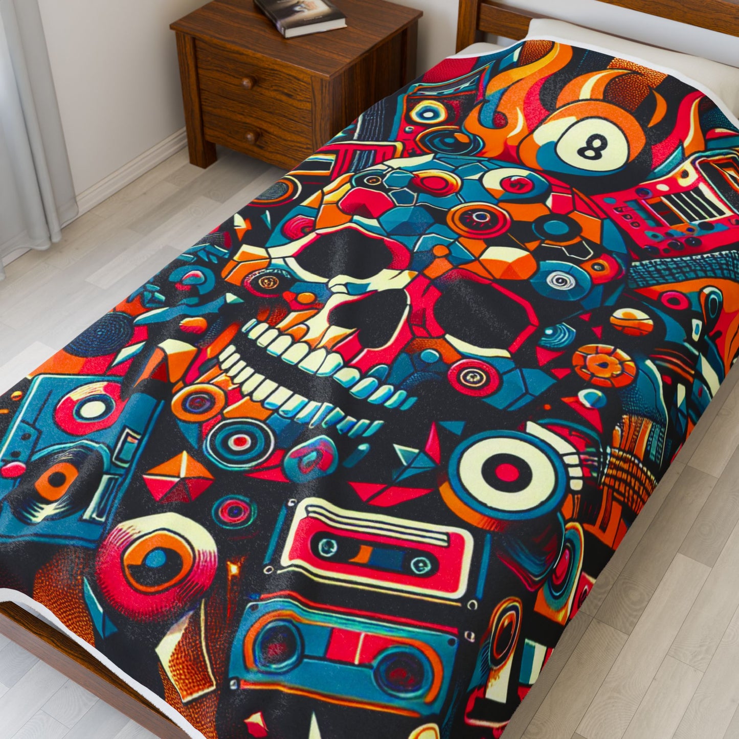 Melodic Fusion Fiesta - Plush Blanket