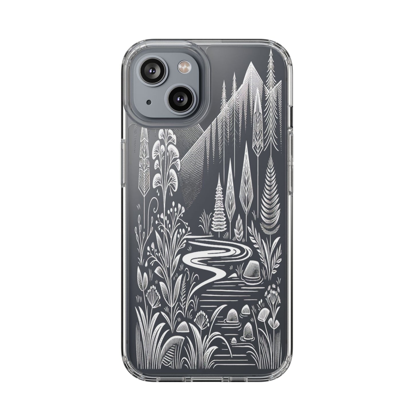 Transparent Alpine Wilderness Pathways Iphone Case Compatible With Iphone 16 15 14 - Clear Phone Cover