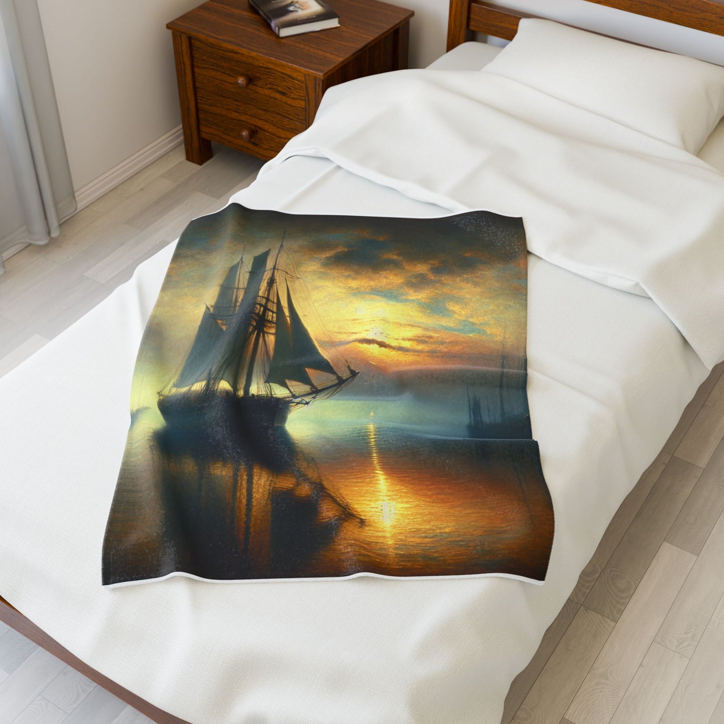 Maritime Serene Passage- Plush Blanket