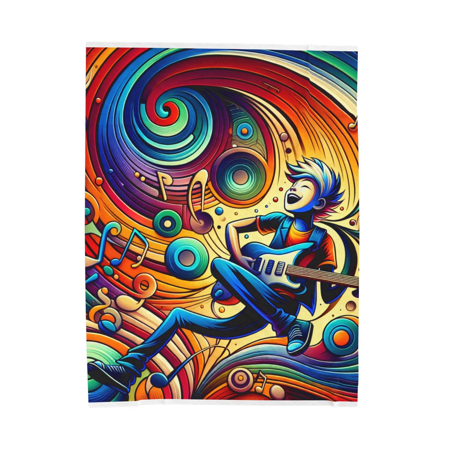 Musical Whirl - Plush Blanket