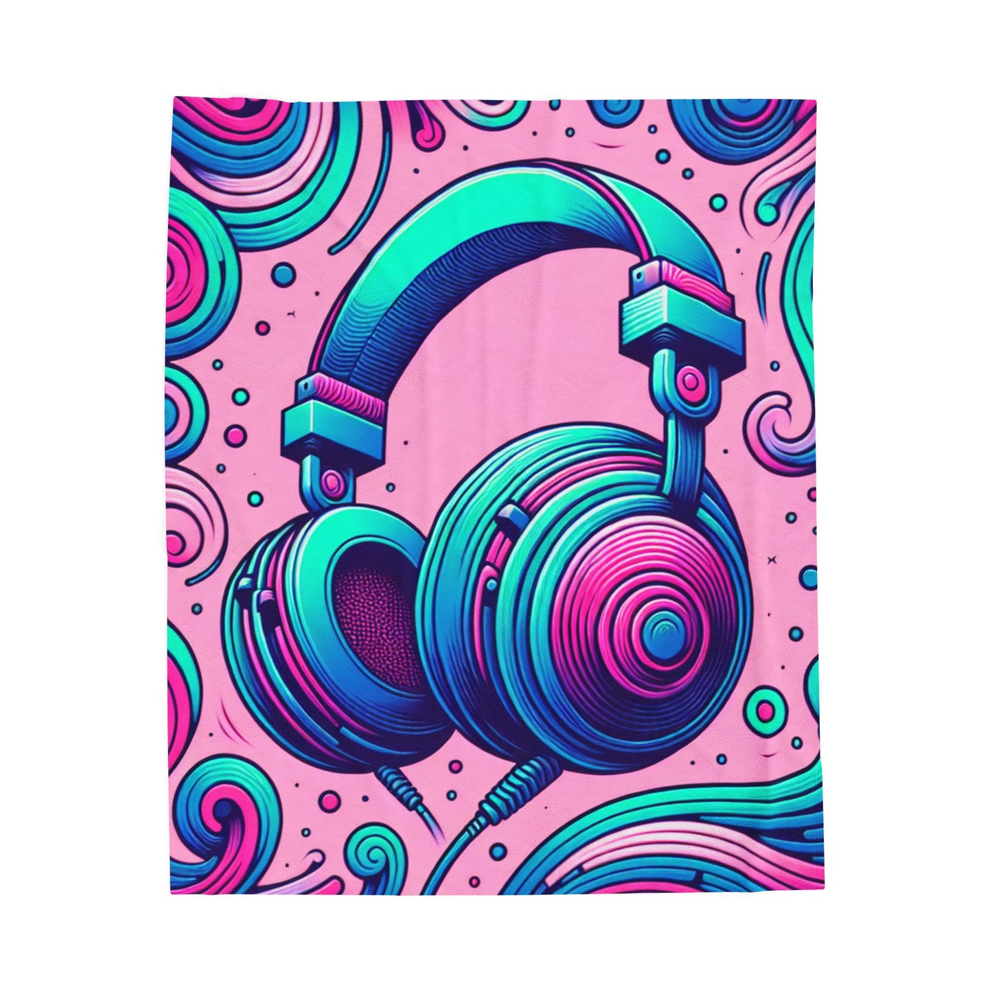 Sound Waves Harmony - Plush Blanket