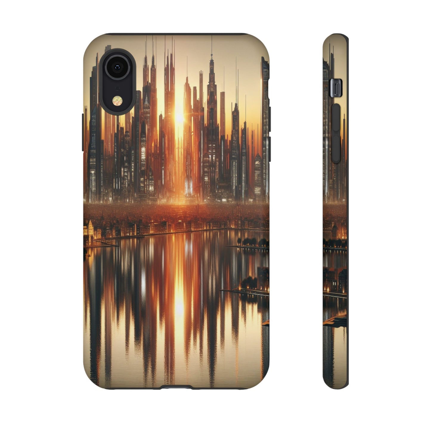 Protective Radiant Cityscape at Dusk  Iphone Case Compatible With Iphone 16 15 14 - Phone Cover