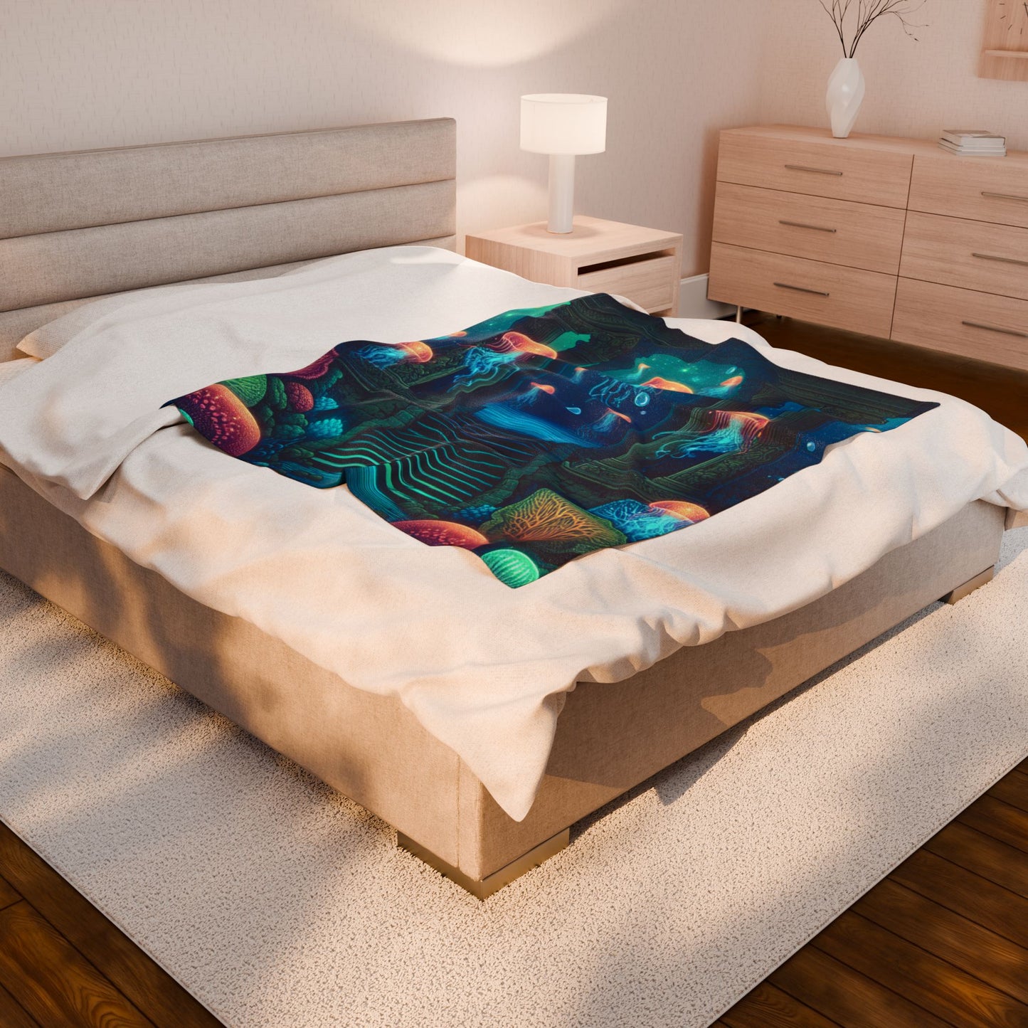 Enigmatic Depths - Plush Blanket