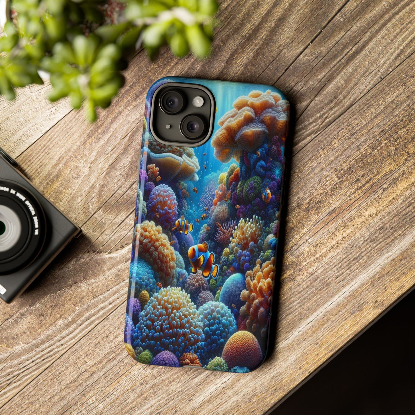Custom ProtectiveUnderwater Paradise Alive with ColorIphone Case Compatible With Iphone 16 15 14 - Phone Cover
