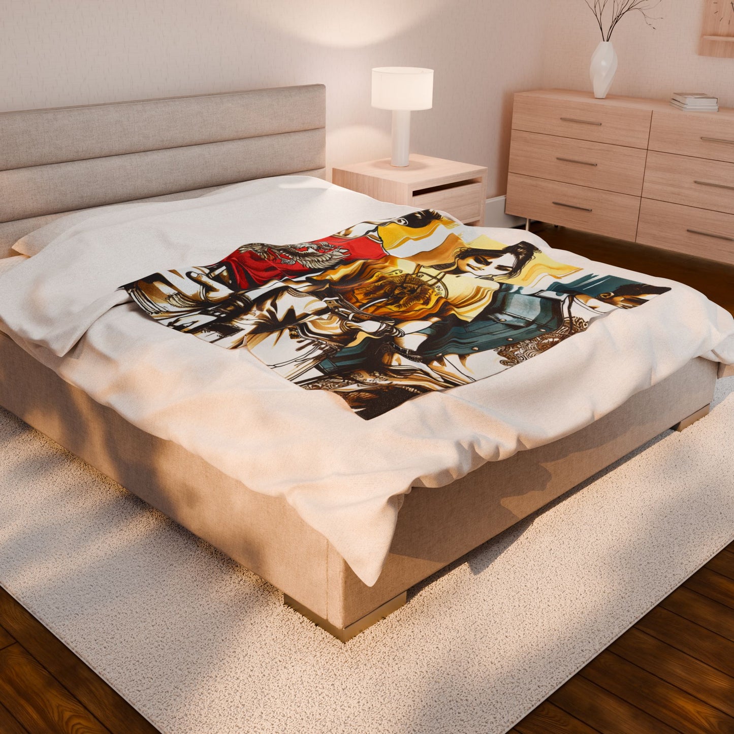 Fashionable Fresh Trio - Plush Blanket
