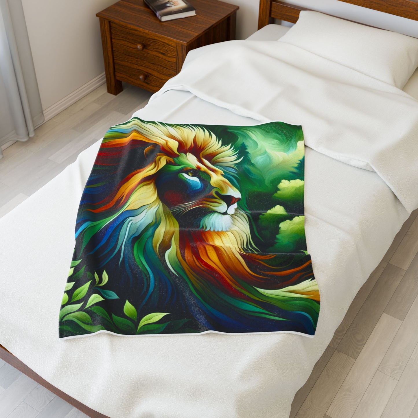 Lion of the Wilderness - Plush Blanket