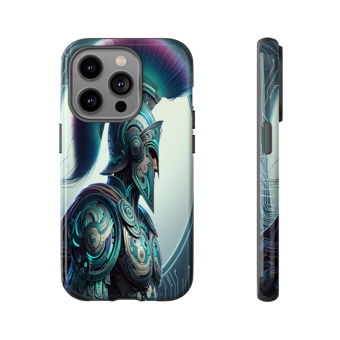 Custom ProtectiveGuardian of the Digital RealmIphone Case Compatible With Iphone 16 15 14 - Phone Cover