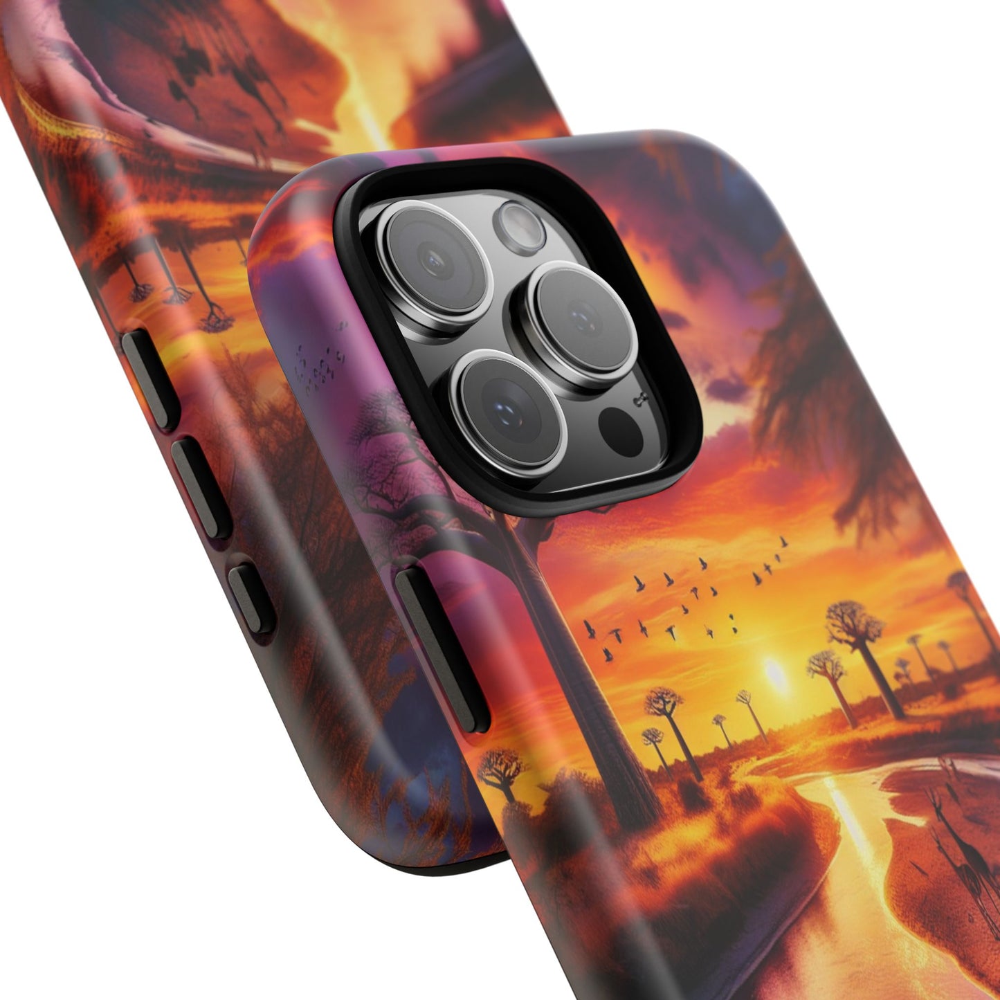 Journey Through Radiant Savannah - Phone Case