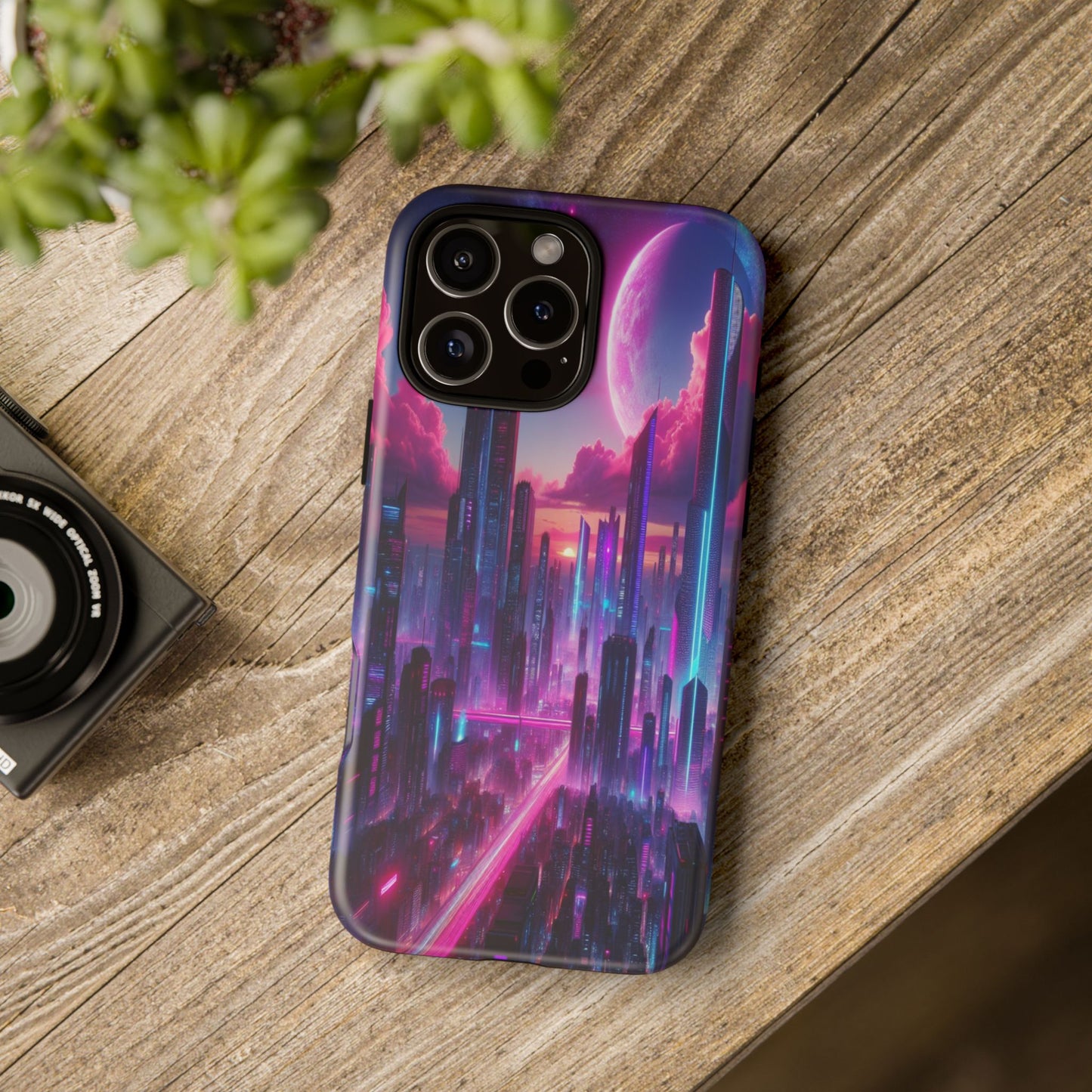 Futuristic Skyline Fantasy - Phone Case