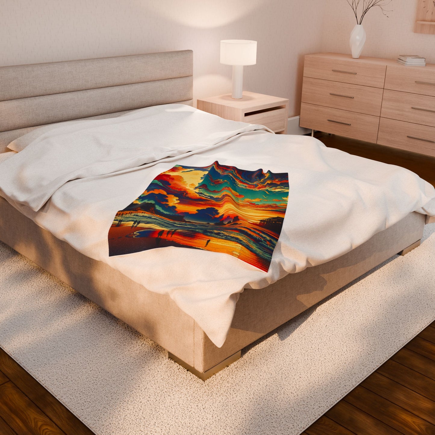 Radiant Harbor Retreat - Plush Blanket