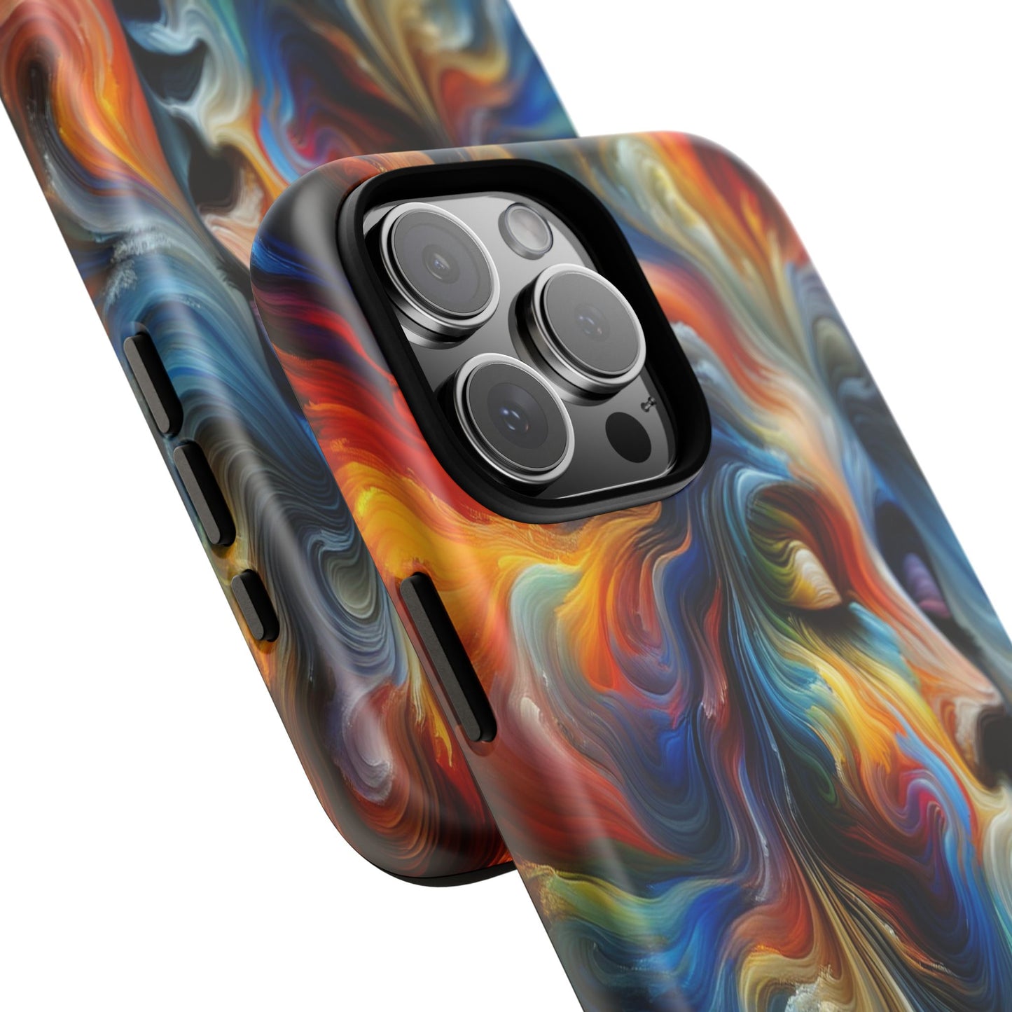 Custom Protective Whirlwind of Colors Iphone Case Compatible With Iphone 16 15 14 - Phone Cover