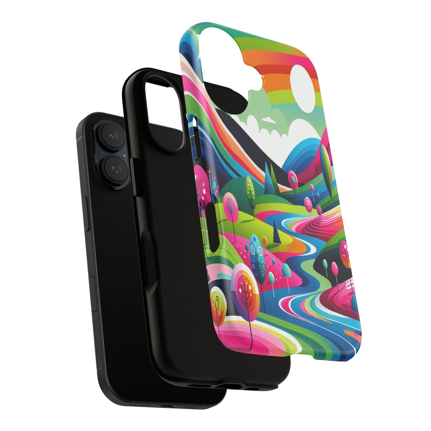Colorful Landscape Journey - Phone Case