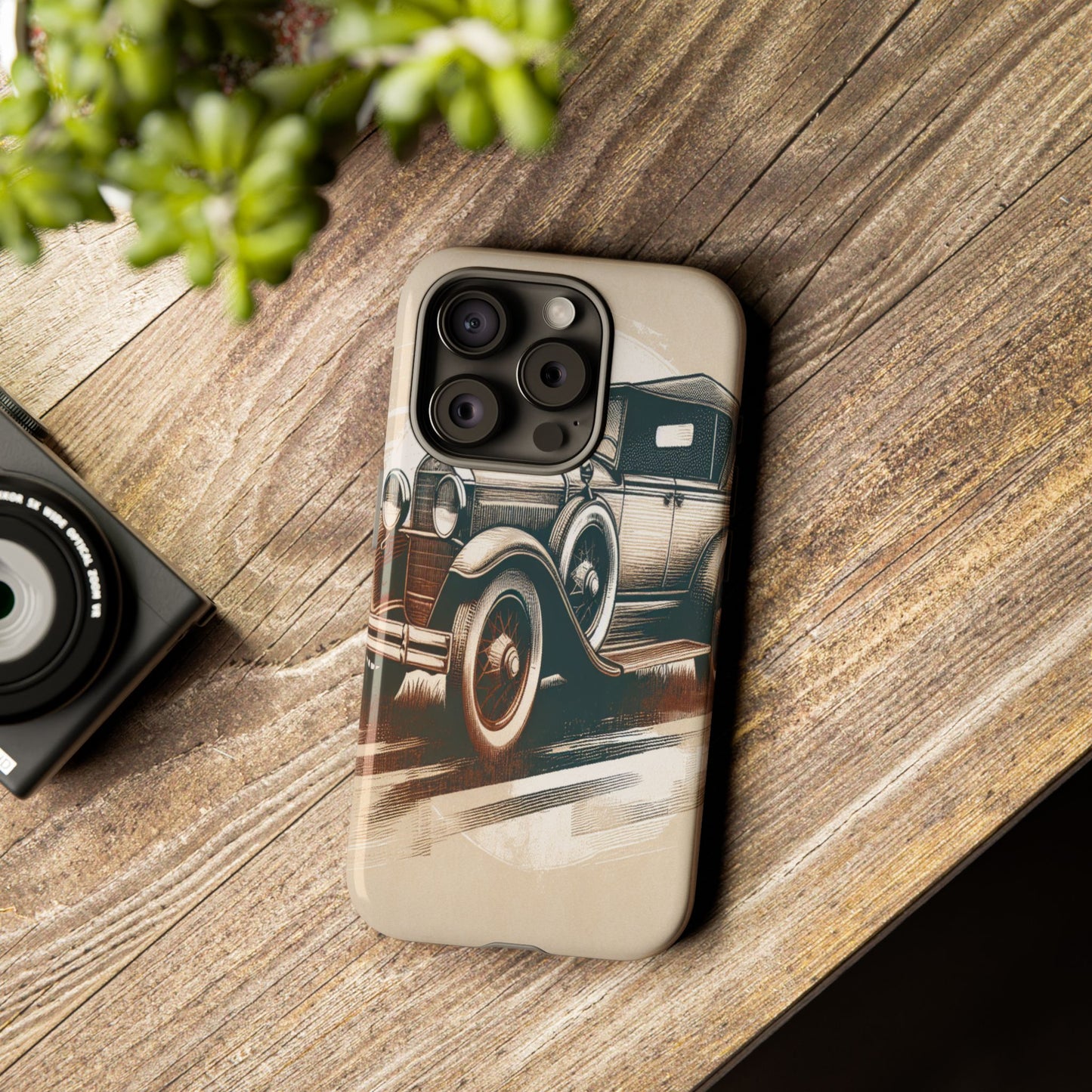 Vintage Wheels in Motion - Phone Case