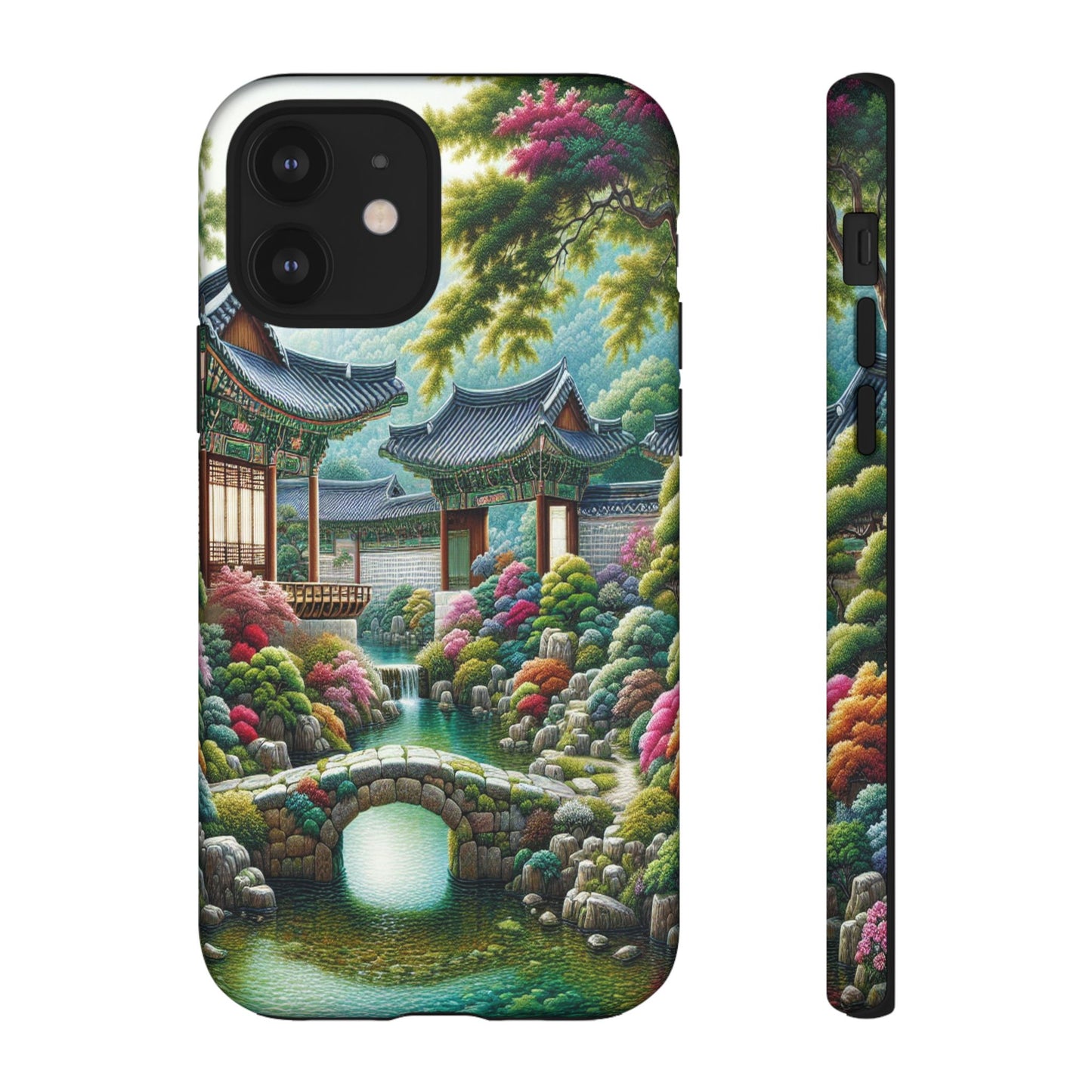 Custom ProtectiveTranquil Garden RetreatIphone Case Compatible With Iphone 16 15 14 - Phone Cover