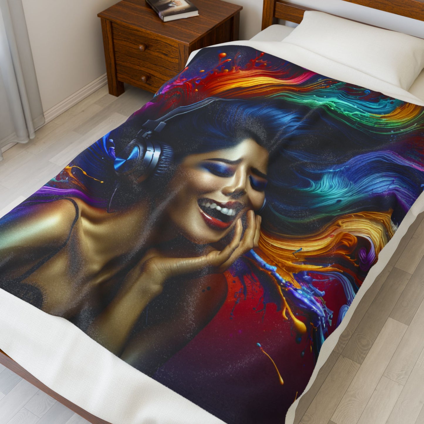 Colorful Melody Escape- Plush Blanket