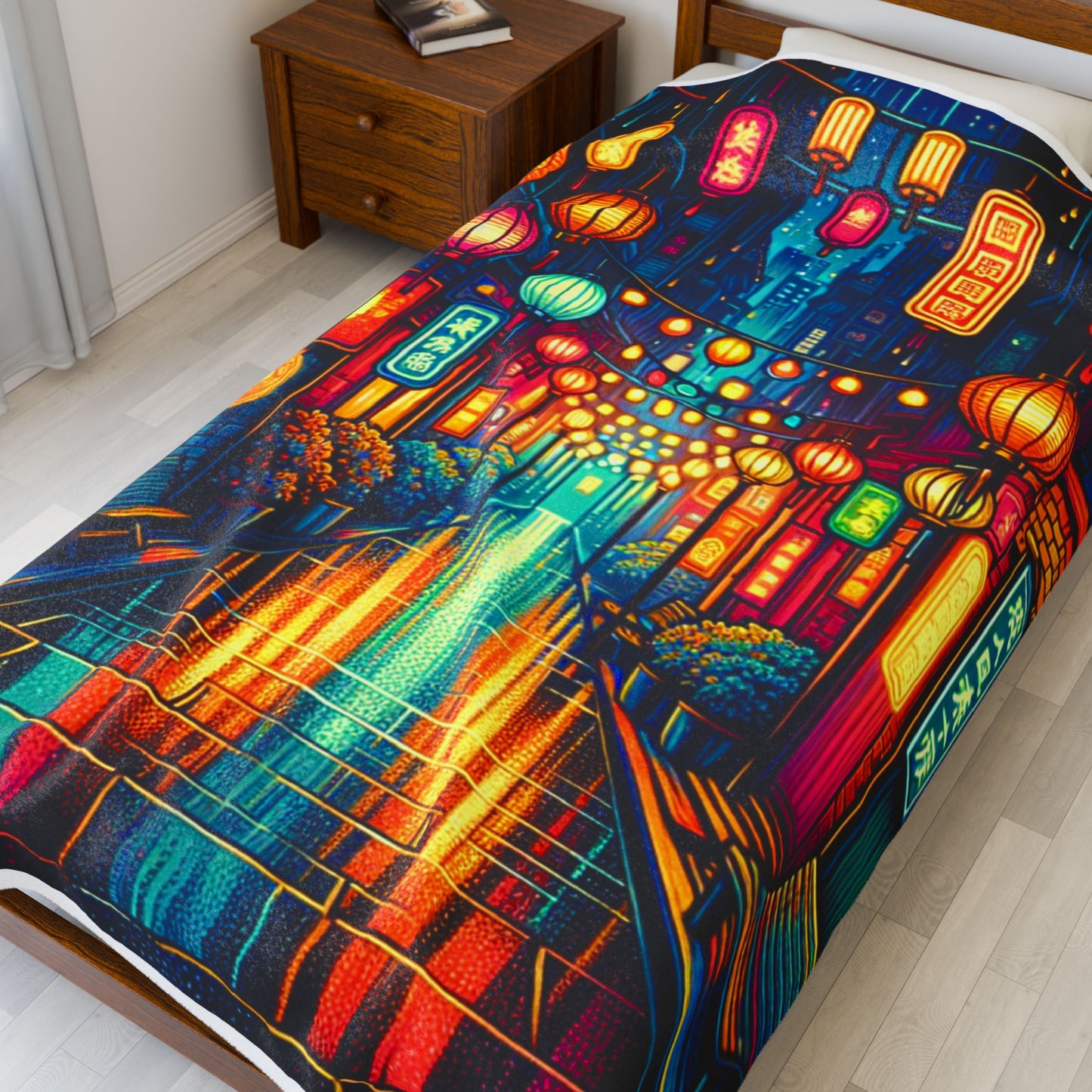 Lantern-Lit Passage - Plush Blanket