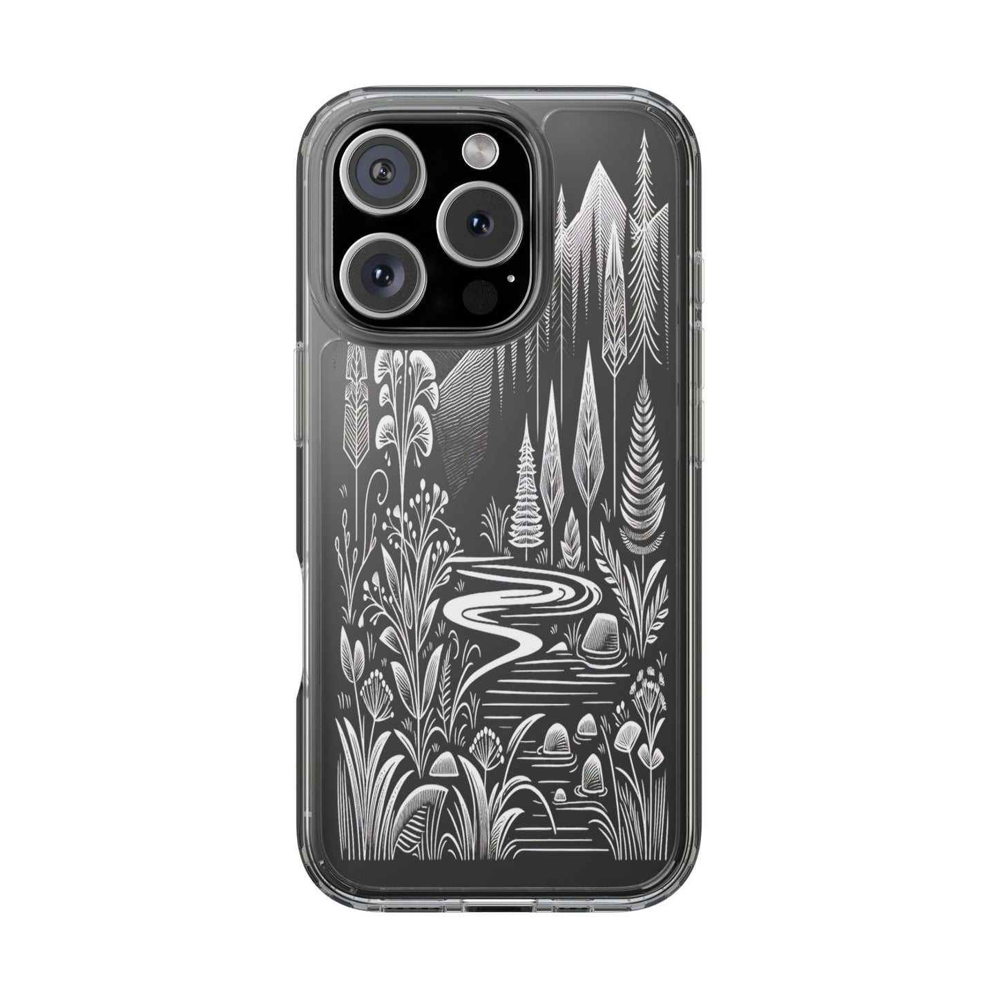 Transparent Alpine Wilderness Pathways Iphone Case Compatible With Iphone 16 15 14 - Clear Phone Cover