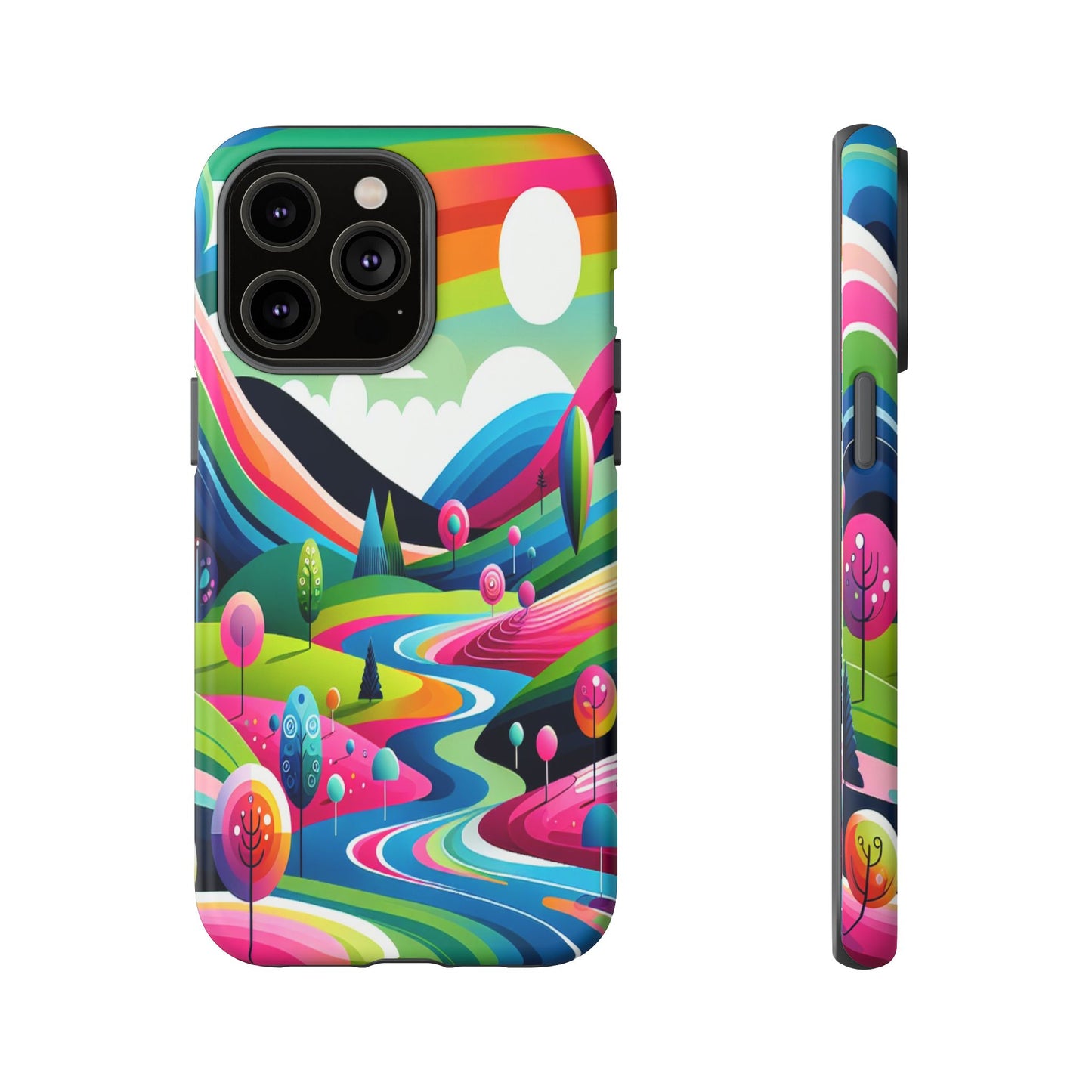 Colorful Landscape Journey - Phone Case